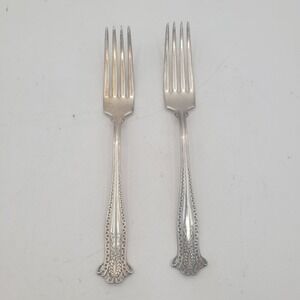 2 AS Co World Brand Dinner Forks Replacement Stainless Dinner Fork Wreath Bow